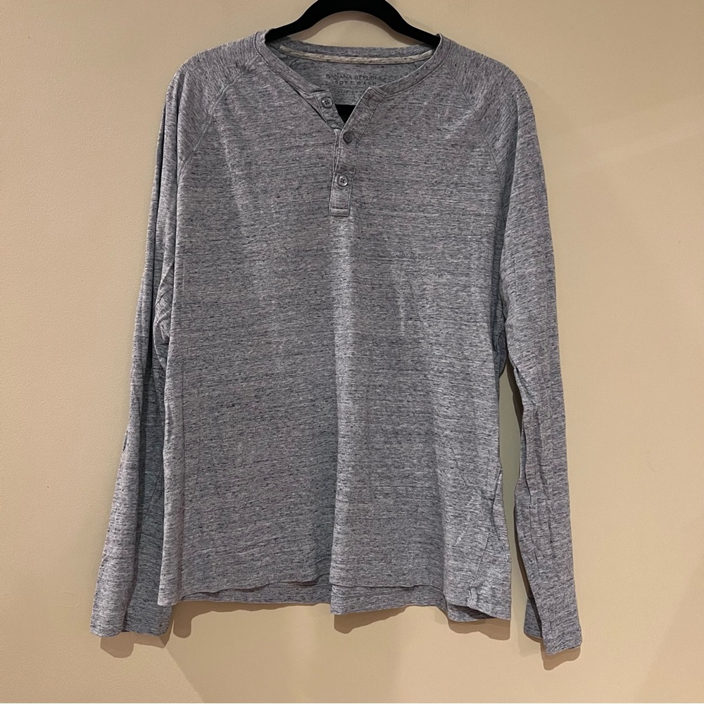 Banana Republic Henley Long Sleeve Top